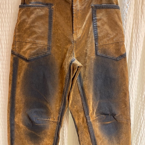 Oli & Hali Denim - Oli & Hali Women's Velvet Jeans in Tan and Black